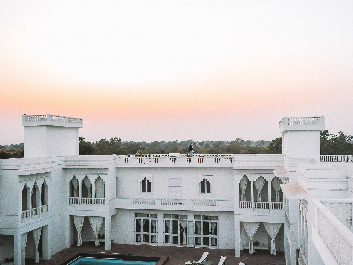 Sunset drinks on the Savista roof