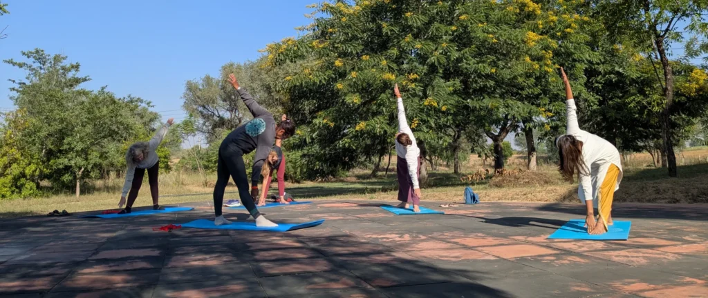 Picture of yoga class