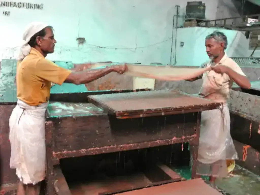 Handmade paper factory