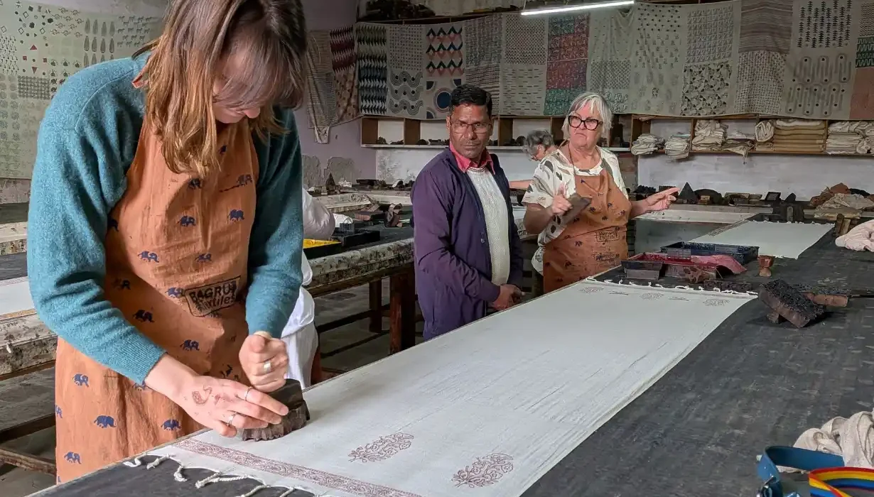 Bagru block printing